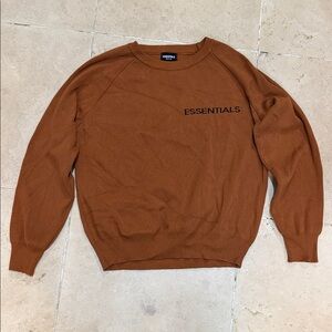 Essentials Women's Rust Crewneck Sweater